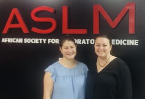 Debi Boeras and Anyess Travers at ASLM2018 Scientific Committee planning meeting